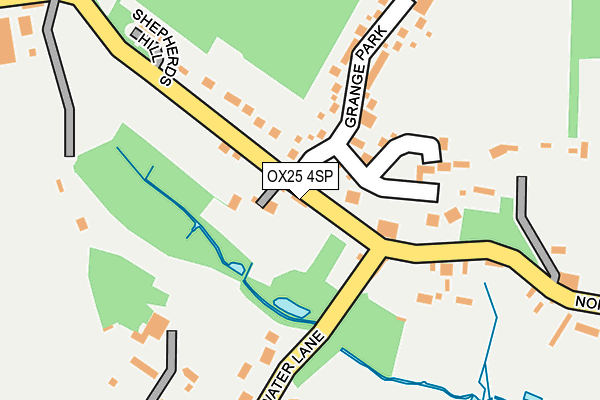 OX25 4SP map - OS OpenMap – Local (Ordnance Survey) OX25 4SP map - OS OpenMap – Local (Ordnance Survey)