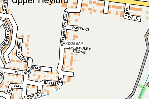 OX25 5AP map - OS OpenMap – Local (Ordnance Survey) OX25 5AP map - OS OpenMap – Local (Ordnance Survey)