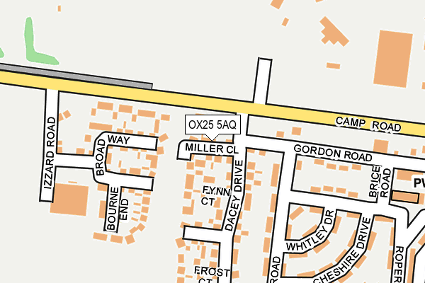 OX25 5AQ map - OS OpenMap – Local (Ordnance Survey) OX25 5AQ map - OS OpenMap – Local (Ordnance Survey)