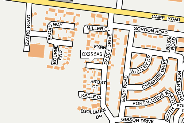 OX25 5AS map - OS OpenMap – Local (Ordnance Survey) OX25 5AS map - OS OpenMap – Local (Ordnance Survey)