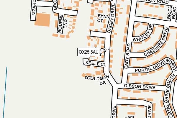 OX25 5AU map - OS OpenMap – Local (Ordnance Survey) OX25 5AU map - OS OpenMap – Local (Ordnance Survey)