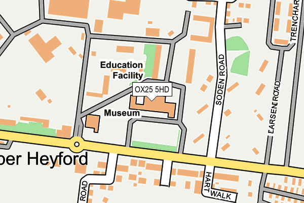 OX25 5HD map - OS OpenMap – Local (Ordnance Survey) OX25 5HD map - OS OpenMap – Local (Ordnance Survey)