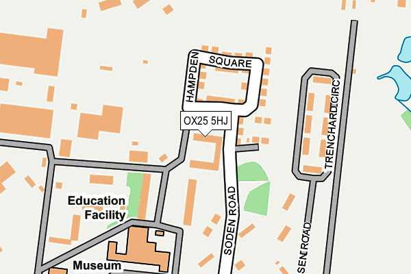 OX25 5HJ map - OS OpenMap – Local (Ordnance Survey) OX25 5HJ map - OS OpenMap – Local (Ordnance Survey)