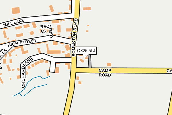 OX25 5LJ map - OS OpenMap – Local (Ordnance Survey) OX25 5LJ map - OS OpenMap – Local (Ordnance Survey)
