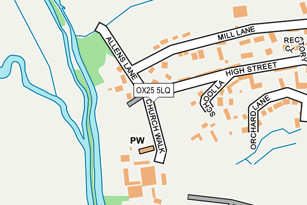 OX25 5LQ map - OS OpenMap – Local (Ordnance Survey) OX25 5LQ map - OS OpenMap – Local (Ordnance Survey)