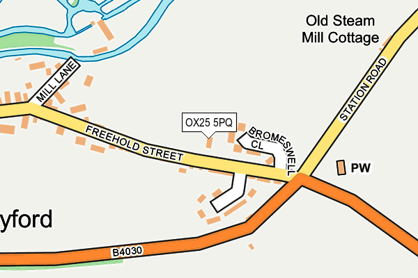 OX25 5PQ map - OS OpenMap – Local (Ordnance Survey) OX25 5PQ map - OS OpenMap – Local (Ordnance Survey)