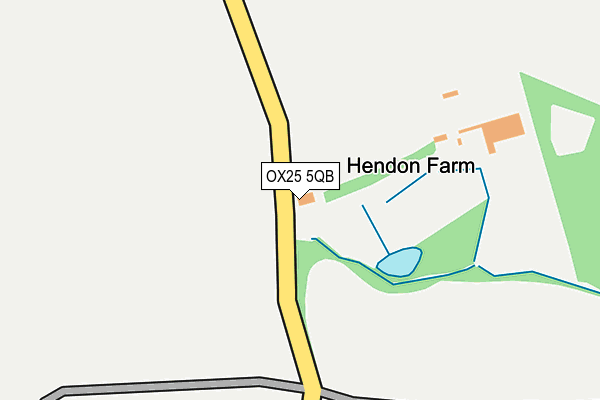 OX25 5QB map - OS OpenMap – Local (Ordnance Survey) OX25 5QB map - OS OpenMap – Local (Ordnance Survey)