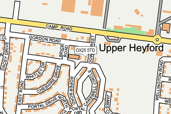 OX25 5TD map - OS OpenMap – Local (Ordnance Survey) OX25 5TD map - OS OpenMap – Local (Ordnance Survey)