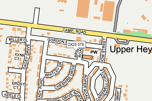 OX25 5TE map - OS OpenMap – Local (Ordnance Survey) OX25 5TE map - OS OpenMap – Local (Ordnance Survey)