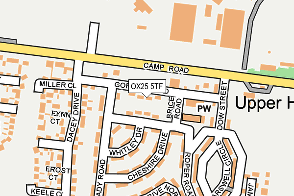 OX25 5TF map - OS OpenMap – Local (Ordnance Survey) OX25 5TF map - OS OpenMap – Local (Ordnance Survey)
