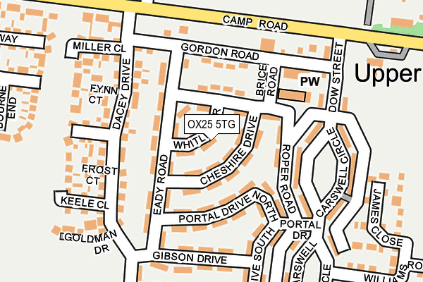 OX25 5TG map - OS OpenMap – Local (Ordnance Survey) OX25 5TG map - OS OpenMap – Local (Ordnance Survey)