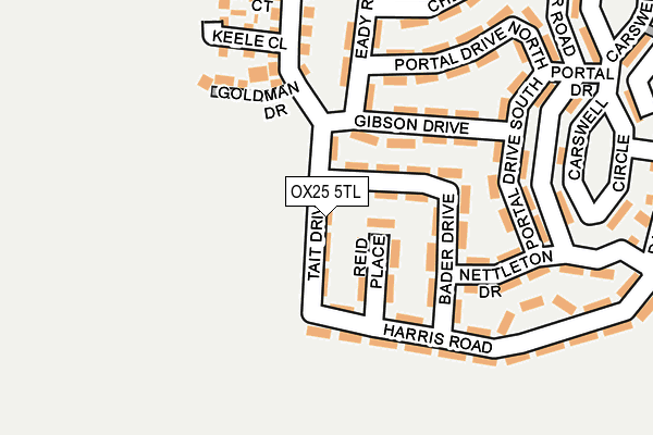 OX25 5TL map - OS OpenMap – Local (Ordnance Survey) OX25 5TL map - OS OpenMap – Local (Ordnance Survey)