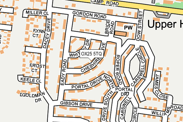 OX25 5TQ map - OS OpenMap – Local (Ordnance Survey) OX25 5TQ map - OS OpenMap – Local (Ordnance Survey)