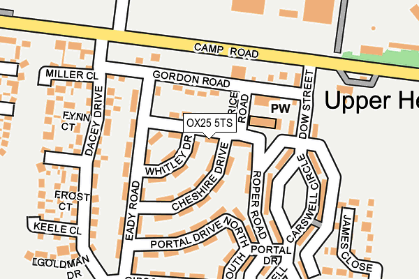 OX25 5TS map - OS OpenMap – Local (Ordnance Survey) OX25 5TS map - OS OpenMap – Local (Ordnance Survey)