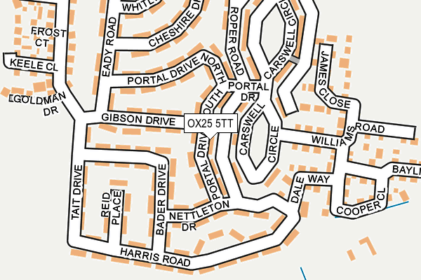 OX25 5TT map - OS OpenMap – Local (Ordnance Survey) OX25 5TT map - OS OpenMap – Local (Ordnance Survey)