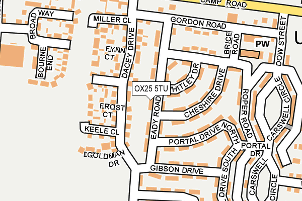 OX25 5TU map - OS OpenMap – Local (Ordnance Survey) OX25 5TU map - OS OpenMap – Local (Ordnance Survey)