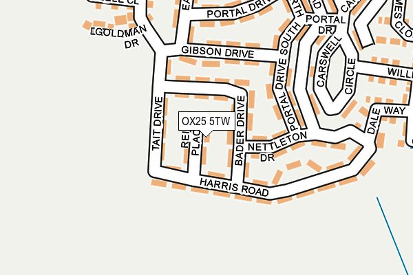OX25 5TW map - OS OpenMap – Local (Ordnance Survey) OX25 5TW map - OS OpenMap – Local (Ordnance Survey)