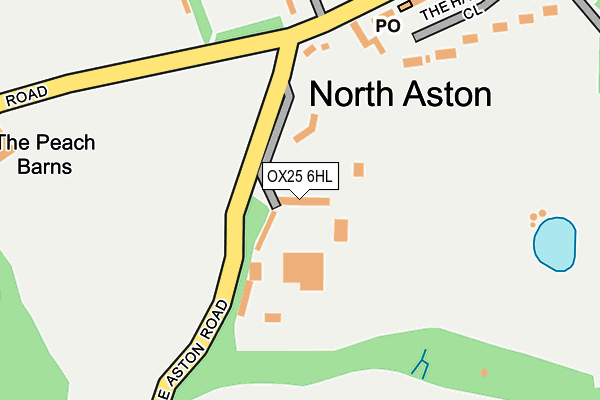 OX25 6HL map - OS OpenMap – Local (Ordnance Survey) OX25 6HL map - OS OpenMap – Local (Ordnance Survey)