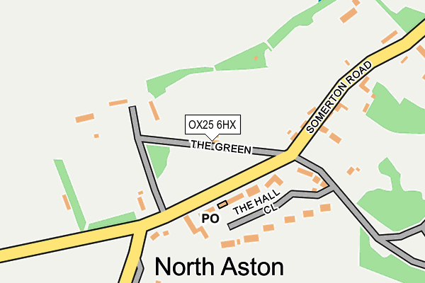 OX25 6HX map - OS OpenMap – Local (Ordnance Survey) OX25 6HX map - OS OpenMap – Local (Ordnance Survey)