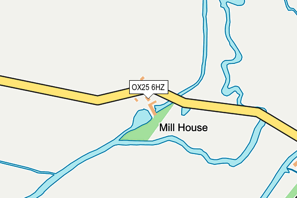 OX25 6HZ map - OS OpenMap – Local (Ordnance Survey) OX25 6HZ map - OS OpenMap – Local (Ordnance Survey)