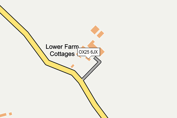 OX25 6JX map - OS OpenMap – Local (Ordnance Survey) OX25 6JX map - OS OpenMap – Local (Ordnance Survey)