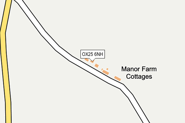 OX25 6NH map - OS OpenMap – Local (Ordnance Survey) OX25 6NH map - OS OpenMap – Local (Ordnance Survey)