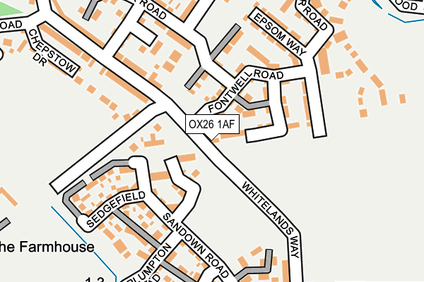 OX26 1AF map - OS OpenMap – Local (Ordnance Survey) OX26 1AF map - OS OpenMap – Local (Ordnance Survey)