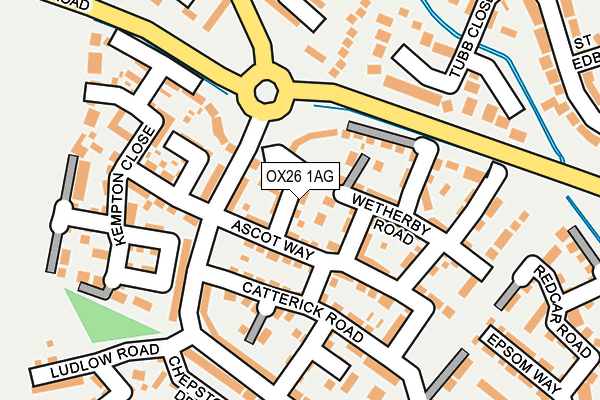 OX26 1AG map - OS OpenMap – Local (Ordnance Survey) OX26 1AG map - OS OpenMap – Local (Ordnance Survey)