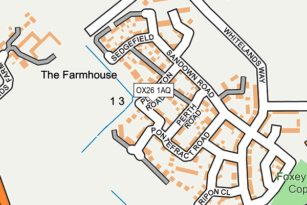 OX26 1AQ map - OS OpenMap – Local (Ordnance Survey)