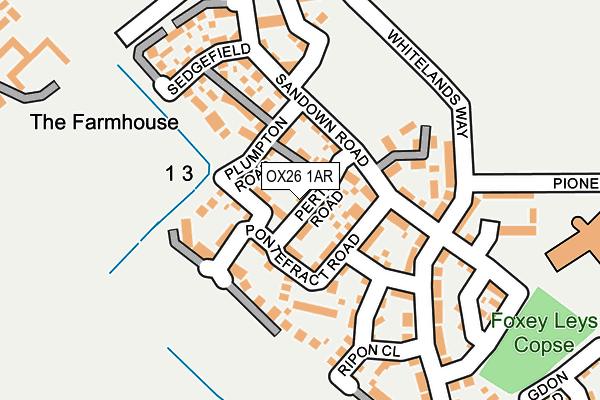 OX26 1AR map - OS OpenMap – Local (Ordnance Survey) OX26 1AR map - OS OpenMap – Local (Ordnance Survey)