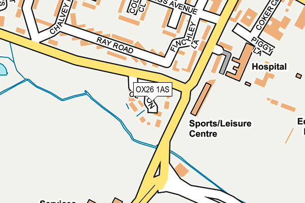 OX26 1AS map - OS OpenMap – Local (Ordnance Survey) OX26 1AS map - OS OpenMap – Local (Ordnance Survey)