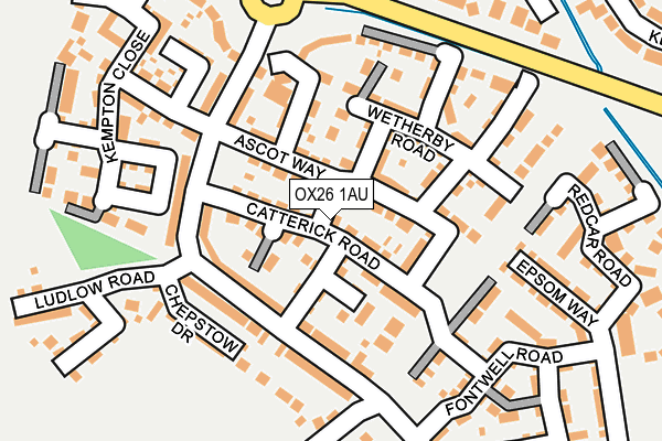 OX26 1AU map - OS OpenMap – Local (Ordnance Survey) OX26 1AU map - OS OpenMap – Local (Ordnance Survey)