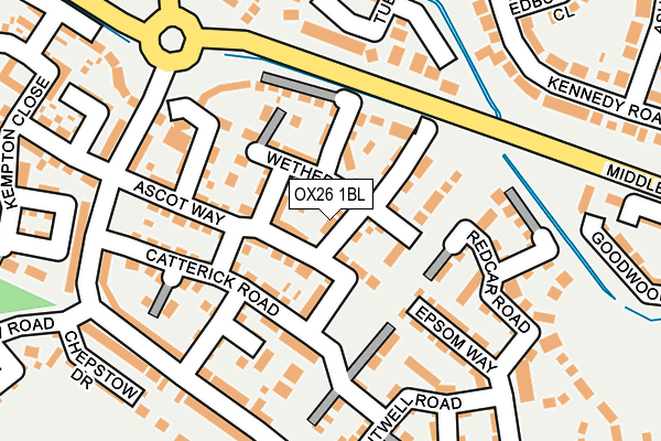 OX26 1BL map - OS OpenMap – Local (Ordnance Survey) OX26 1BL map - OS OpenMap – Local (Ordnance Survey)