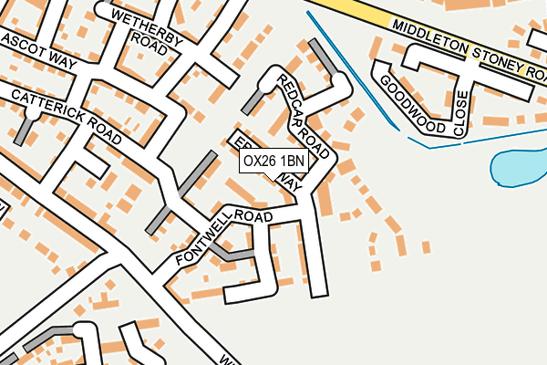 OX26 1BN map - OS OpenMap – Local (Ordnance Survey) OX26 1BN map - OS OpenMap – Local (Ordnance Survey)