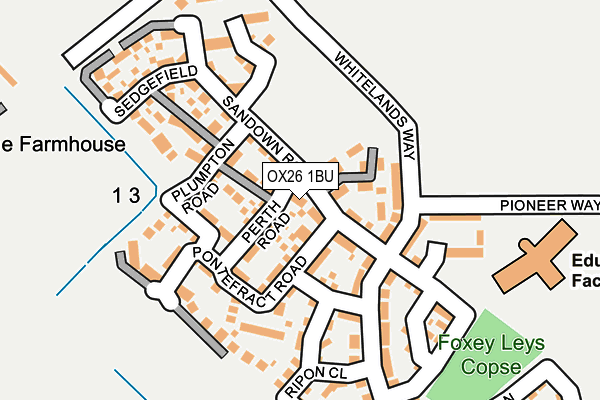 OX26 1BU map - OS OpenMap – Local (Ordnance Survey) OX26 1BU map - OS OpenMap – Local (Ordnance Survey)