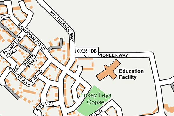 OX26 1DB map - OS OpenMap – Local (Ordnance Survey) OX26 1DB map - OS OpenMap – Local (Ordnance Survey)