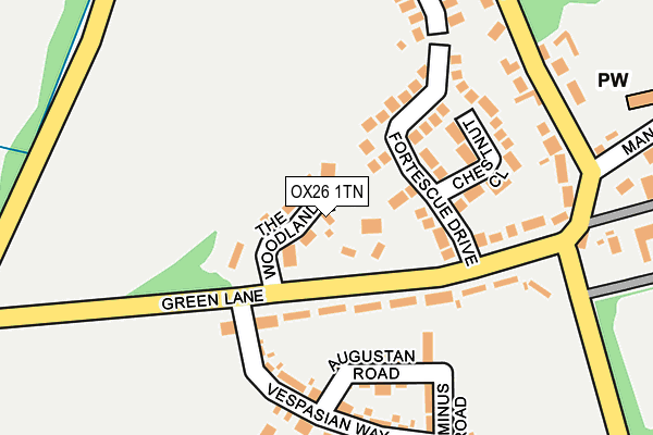 OX26 1TN map - OS OpenMap – Local (Ordnance Survey) OX26 1TN map - OS OpenMap – Local (Ordnance Survey)