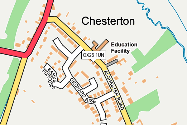 OX26 1UN map - OS OpenMap – Local (Ordnance Survey) OX26 1UN map - OS OpenMap – Local (Ordnance Survey)