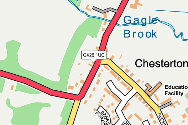 OX26 1UQ map - OS OpenMap – Local (Ordnance Survey) OX26 1UQ map - OS OpenMap – Local (Ordnance Survey)