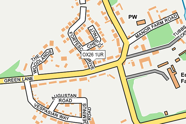 OX26 1UR map - OS OpenMap – Local (Ordnance Survey) OX26 1UR map - OS OpenMap – Local (Ordnance Survey)