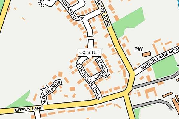 OX26 1UT map - OS OpenMap – Local (Ordnance Survey) OX26 1UT map - OS OpenMap – Local (Ordnance Survey)
