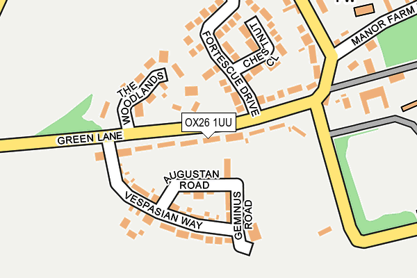 OX26 1UU map - OS OpenMap – Local (Ordnance Survey) OX26 1UU map - OS OpenMap – Local (Ordnance Survey)