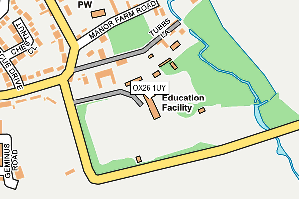 OX26 1UY map - OS OpenMap – Local (Ordnance Survey)