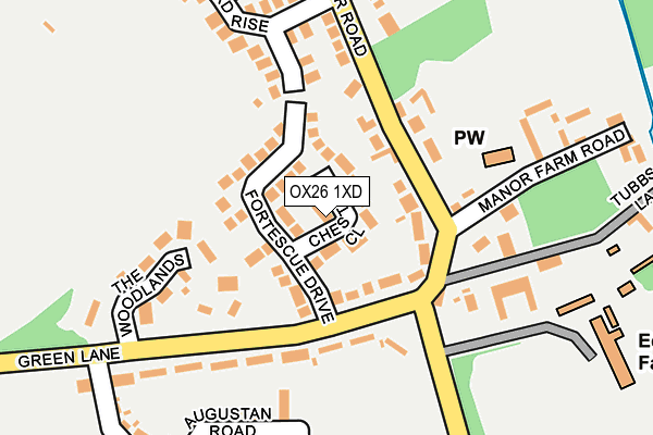 OX26 1XD map - OS OpenMap – Local (Ordnance Survey) OX26 1XD map - OS OpenMap – Local (Ordnance Survey)