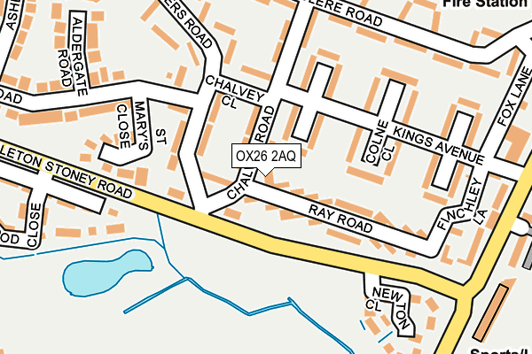 OX26 2AQ map - OS OpenMap – Local (Ordnance Survey) OX26 2AQ map - OS OpenMap – Local (Ordnance Survey)