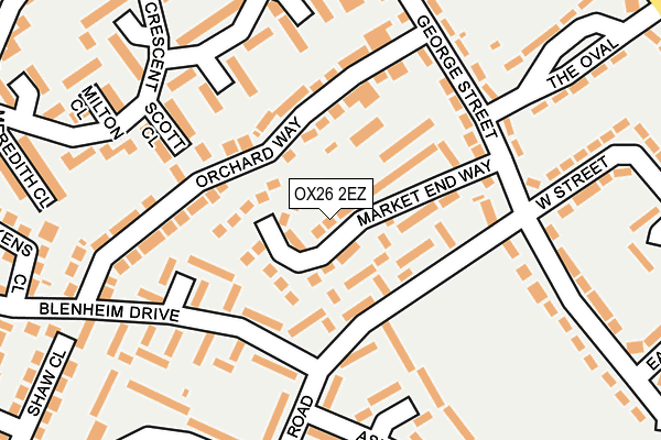 OX26 2EZ map - OS OpenMap – Local (Ordnance Survey) OX26 2EZ map - OS OpenMap – Local (Ordnance Survey)