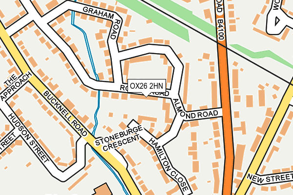 OX26 2HN map - OS OpenMap – Local (Ordnance Survey) OX26 2HN map - OS OpenMap – Local (Ordnance Survey)