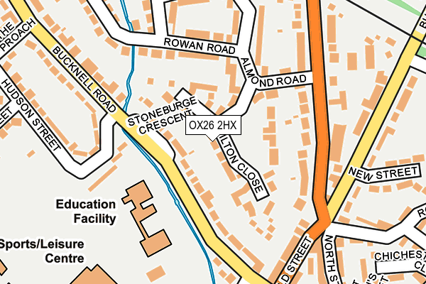 OX26 2HX map - OS OpenMap – Local (Ordnance Survey) OX26 2HX map - OS OpenMap – Local (Ordnance Survey)