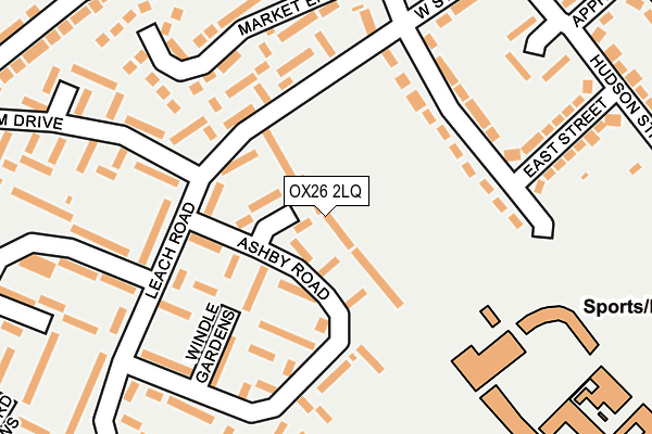 OX26 2LQ map - OS OpenMap – Local (Ordnance Survey) OX26 2LQ map - OS OpenMap – Local (Ordnance Survey)