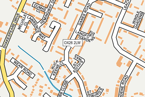 OX26 2LW map - OS OpenMap – Local (Ordnance Survey) OX26 2LW map - OS OpenMap – Local (Ordnance Survey)